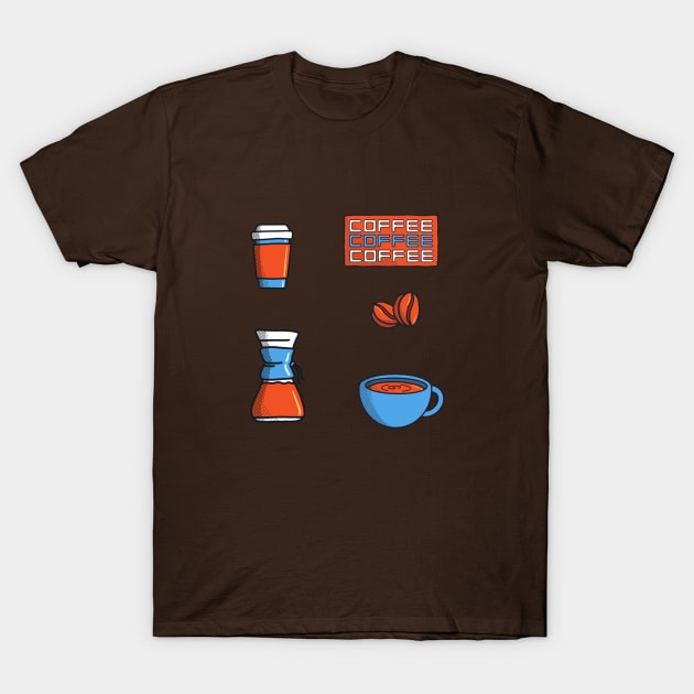 For the love of Coffee T-Shirt by RumbleFoxx